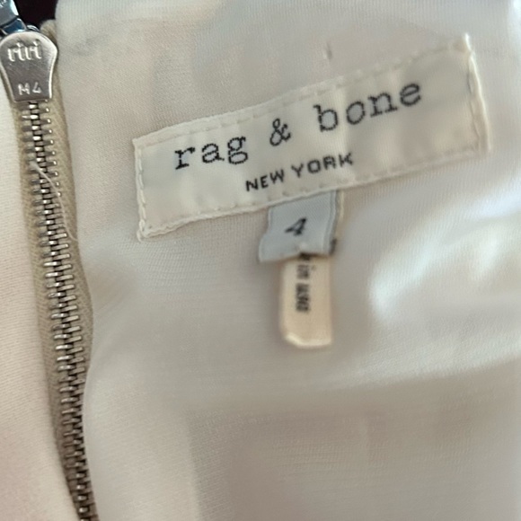 Rag & Bone Dupont Sleeveless Sheath Dress in Ivory/Black Sz 4 - Picture 9 of 10